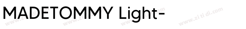 MADETOMMY Light字体转换
